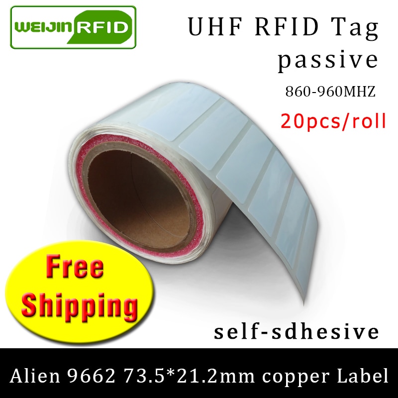 UHF RFID ± ƼĿ ܰ 9662 μ   ̺ 915mhz 868mhz Higgs3 EPC 6C 20pcs     RFID 